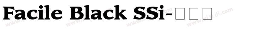 Facile Black SSi字体转换